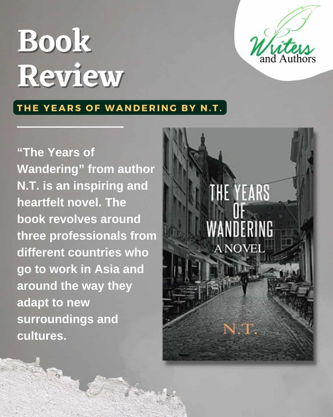 Book Review The Years of Wandering by N.T. | Writers and Authors - Book ...