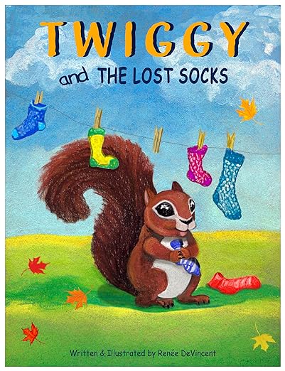 The front cover of Twiggy and the Lost Socks by Renée DeVincent