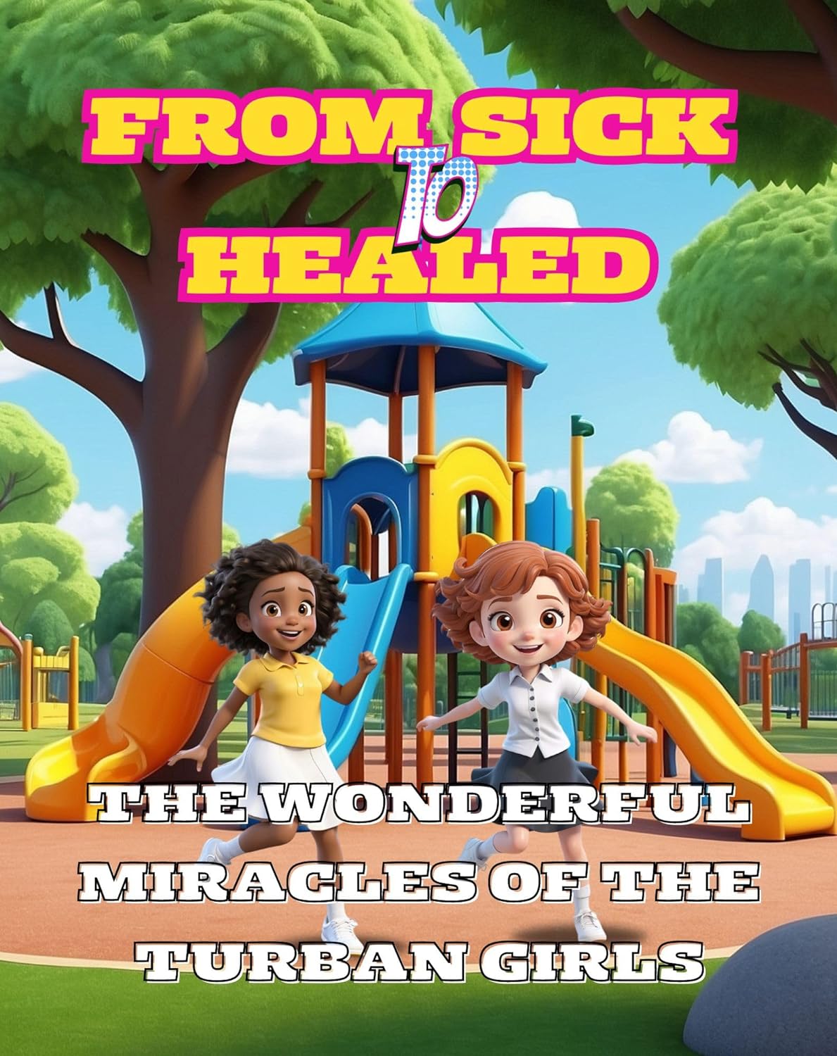 The front cover of From Sick to Healed: The Wonderful Miracles of the Turban Girls by Latoya Shea
