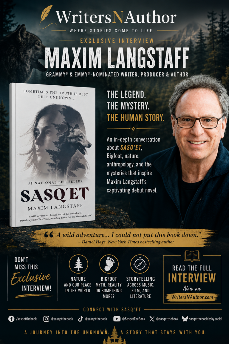 Grammy and Emmy-nominated author Maxim Langstaff as he discusses SASQ'ET, Bigfoot
